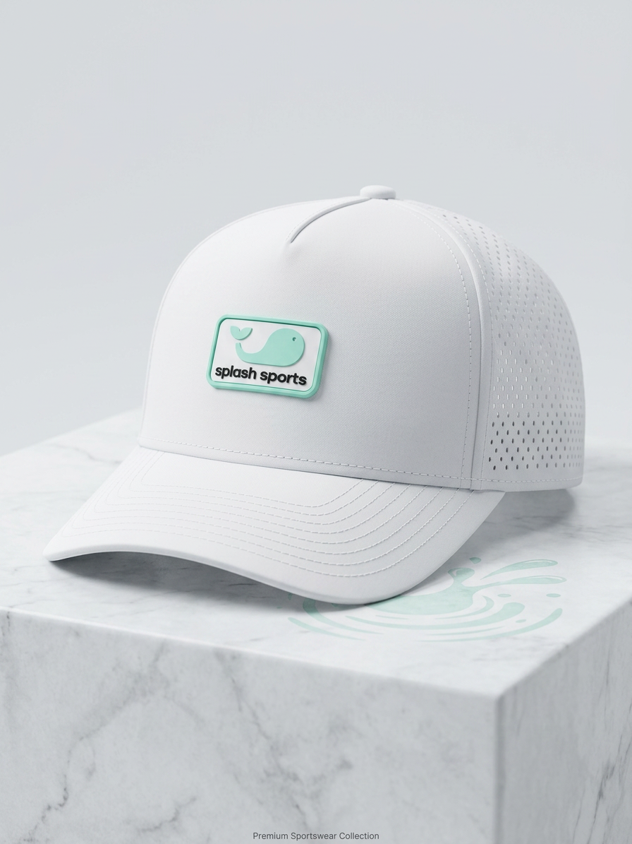 Cuts Splash Sports Hat - White